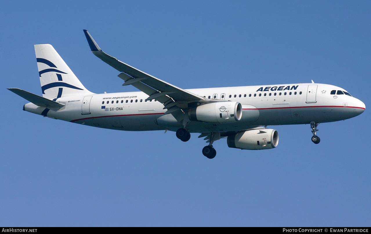 Aircraft Photo of SX-DNA | Airbus A320-232 | Aegean Airlines | AirHistory.net #494286