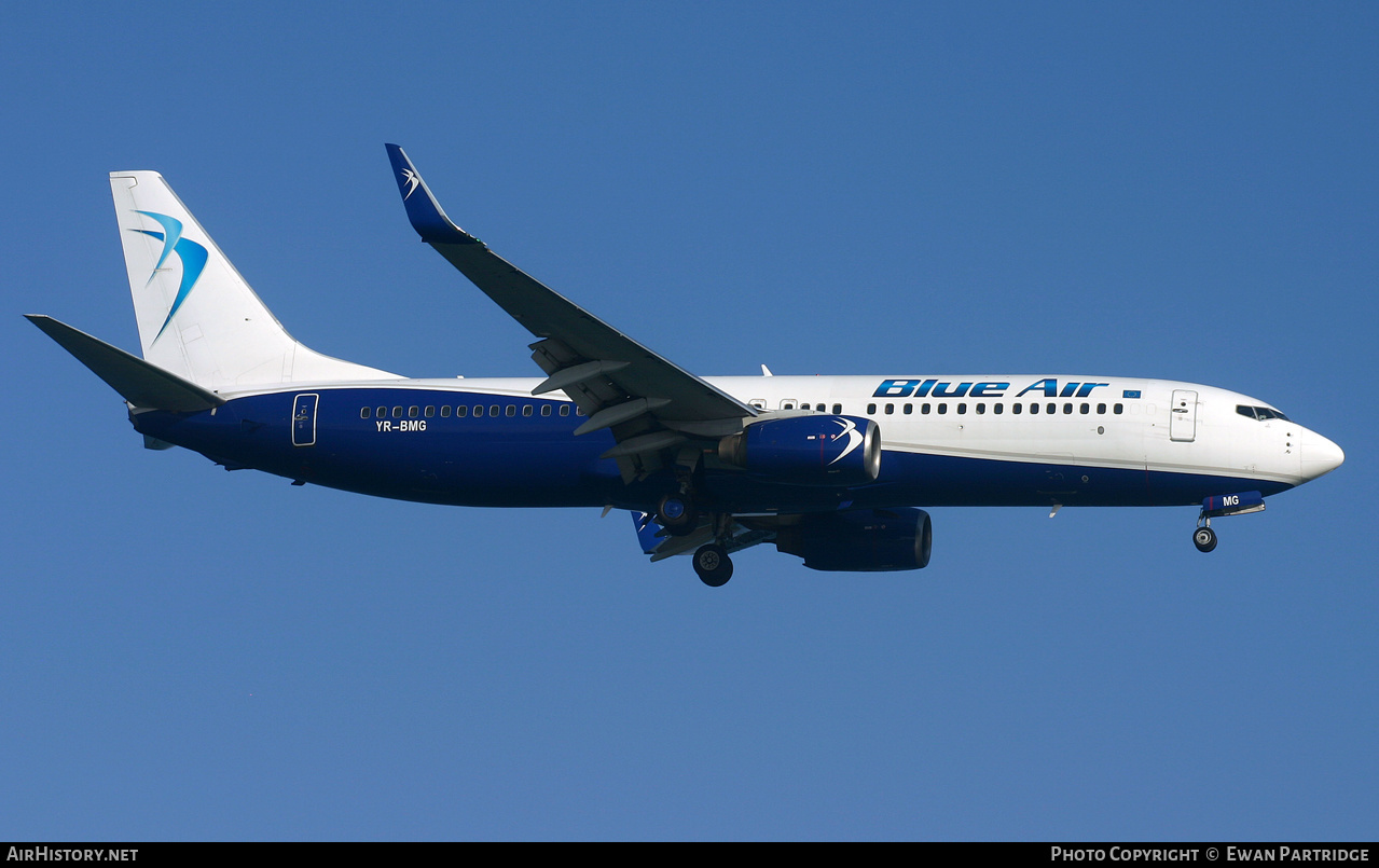 Aircraft Photo of YR-BMG | Boeing 737-86N | Blue Air | AirHistory.net #494288