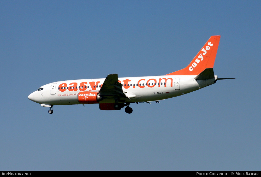 Aircraft Photo of G-IGOZ | Boeing 737-3Q8 | EasyJet | AirHistory.net #494289