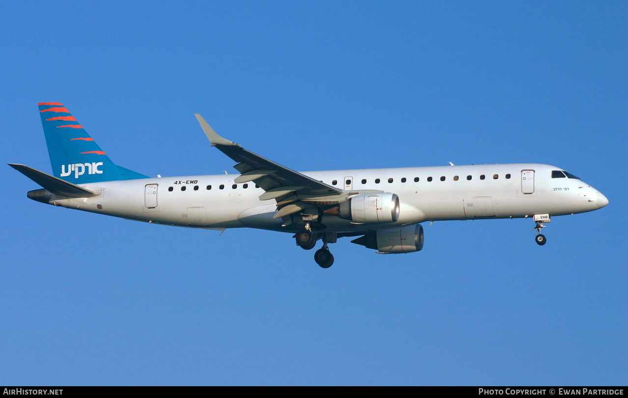 Aircraft Photo of 4X-EMB | Embraer 190LR (ERJ-190-100LR) | Arkia Israeli Airlines | AirHistory.net #494311
