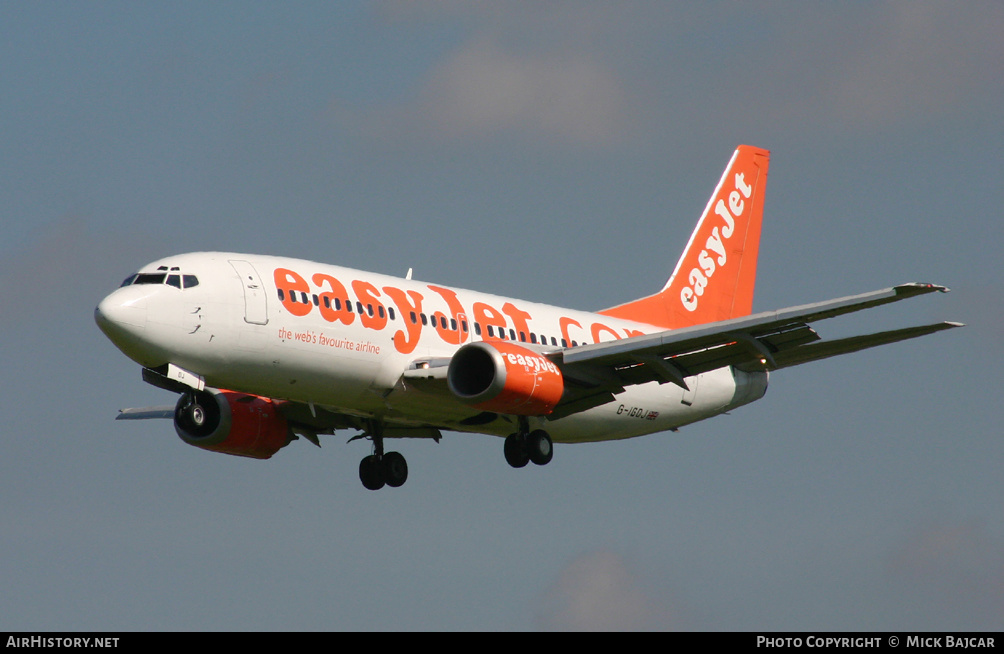 Aircraft Photo of G-IGOJ | Boeing 737-36N | EasyJet | AirHistory.net #494314