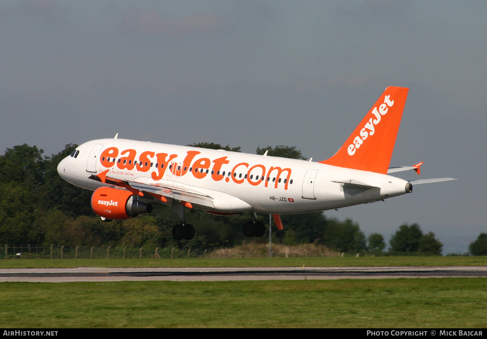 Aircraft Photo of HB-JZD | Airbus A319-111 | EasyJet | AirHistory.net #494317