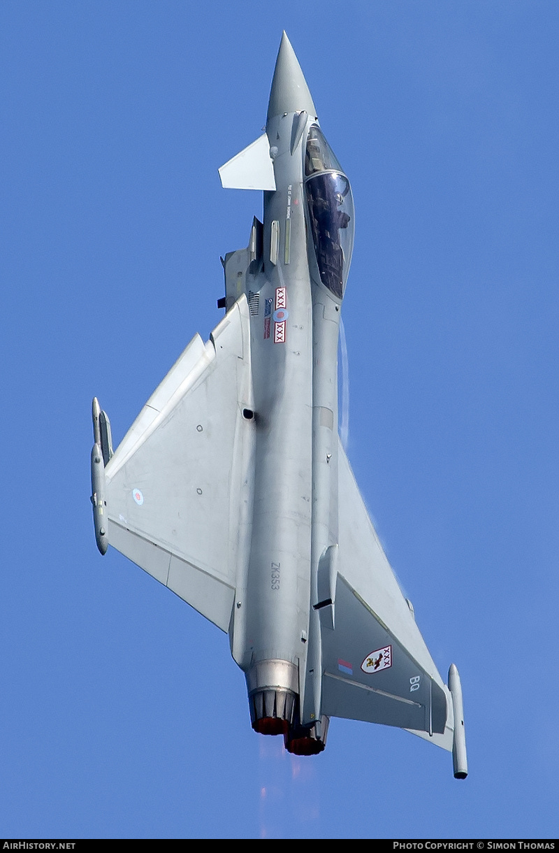 Aircraft Photo of ZK353 | Eurofighter EF-2000 Typhoon FGR4 | UK - Air Force | AirHistory.net #494332