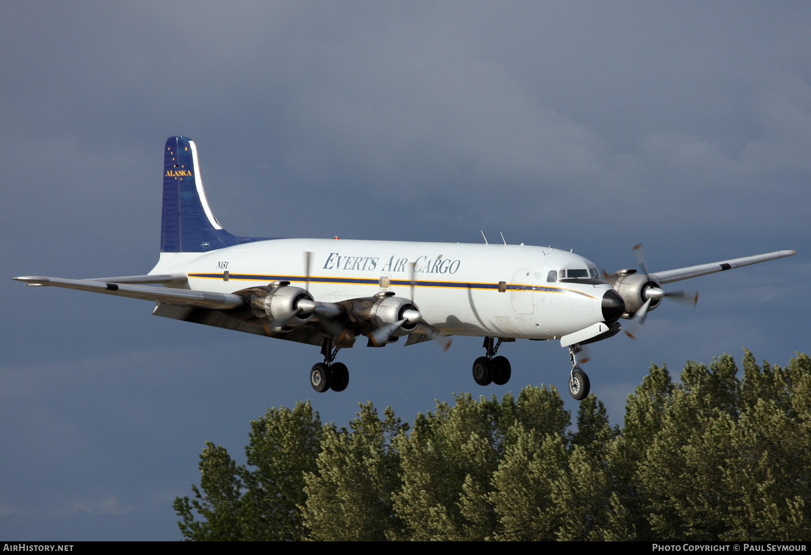 Aircraft Photo of N151 | Douglas DC-6B(F) | Everts Air Cargo | AirHistory.net #494335