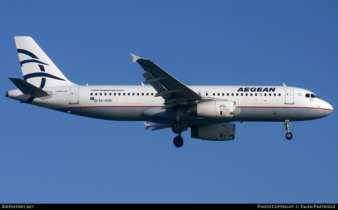 Aircraft Photo of SX-DVN | Airbus A320-232 | Aegean Airlines | AirHistory.net #494350