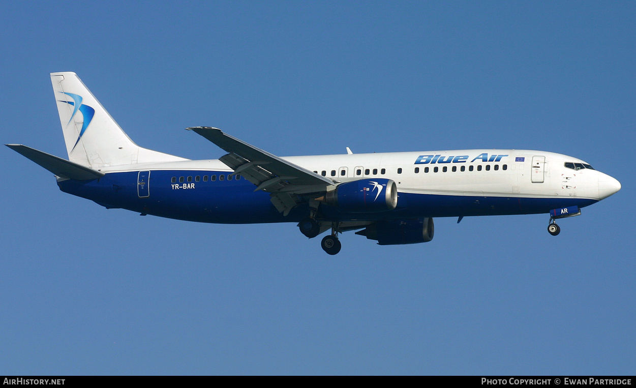 Aircraft Photo of YR-BAR | Boeing 737-4Q8 | Blue Air | AirHistory.net #494363