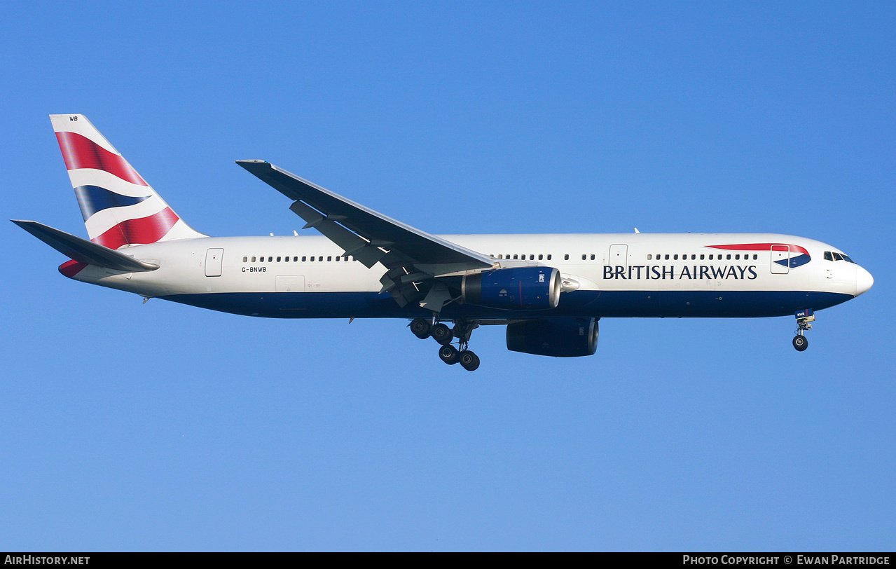 Aircraft Photo of G-BNWB | Boeing 767-336/ER | British Airways | AirHistory.net #494377