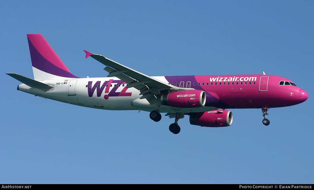 Aircraft Photo of HA-LWN | Airbus A320-232 | Wizz Air | AirHistory.net #494396