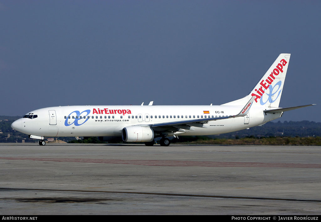 Aircraft Photo of EC-III | Boeing 737-86Q | Air Europa | AirHistory.net #494409