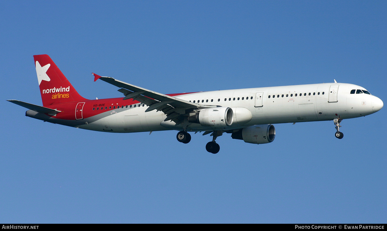 Aircraft Photo of VQ-BOE | Airbus A321-211 | Nordwind Airlines | AirHistory.net #494413