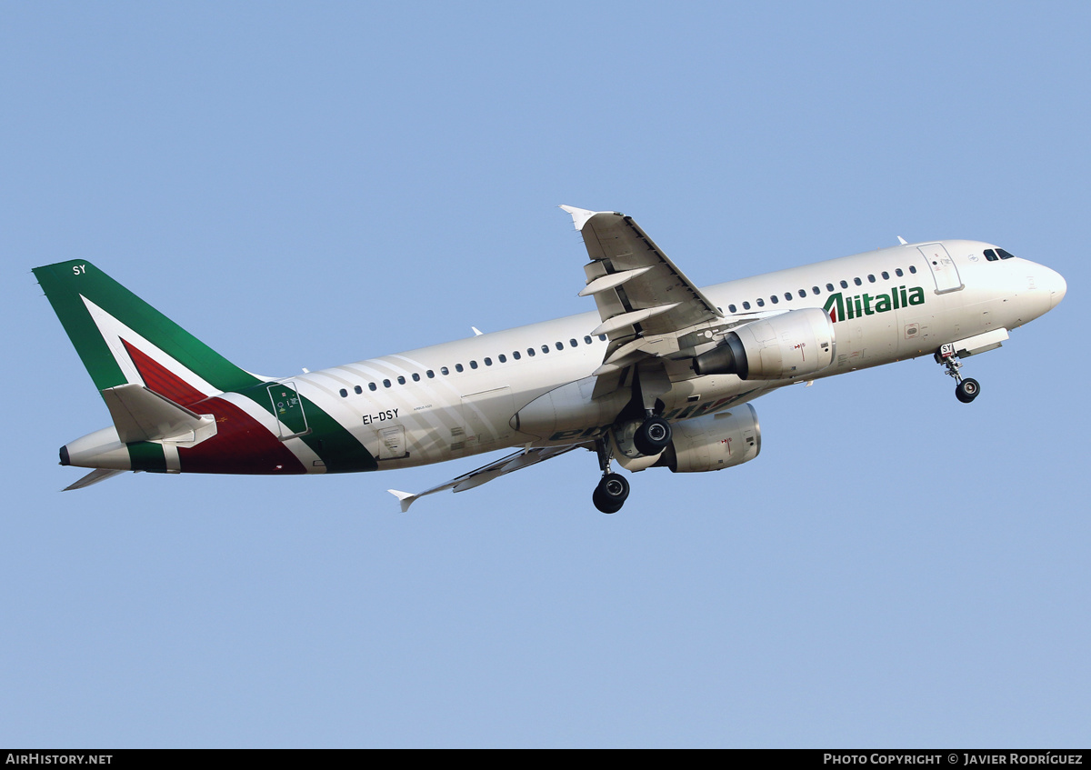 Aircraft Photo of EI-DSY | Airbus A320-216 | Alitalia | AirHistory.net #494417