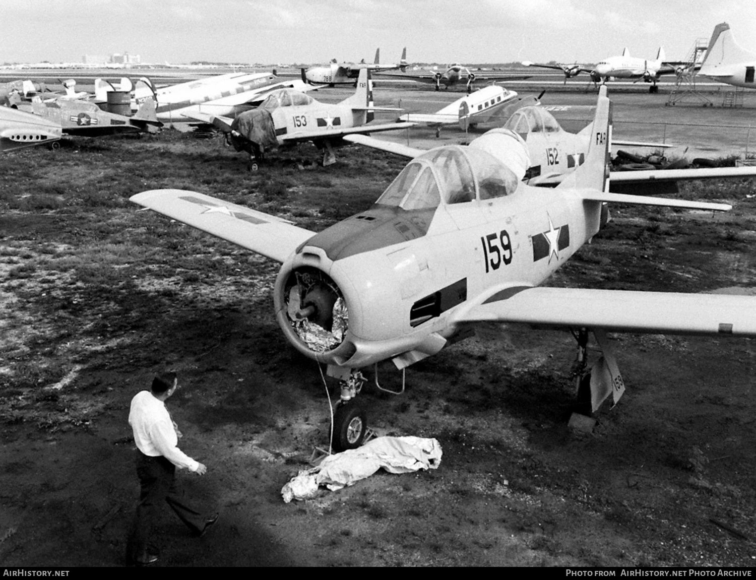Aircraft Photo of 159 | North American T-28A Trojan | Cuba - Air Force | AirHistory.net #494429