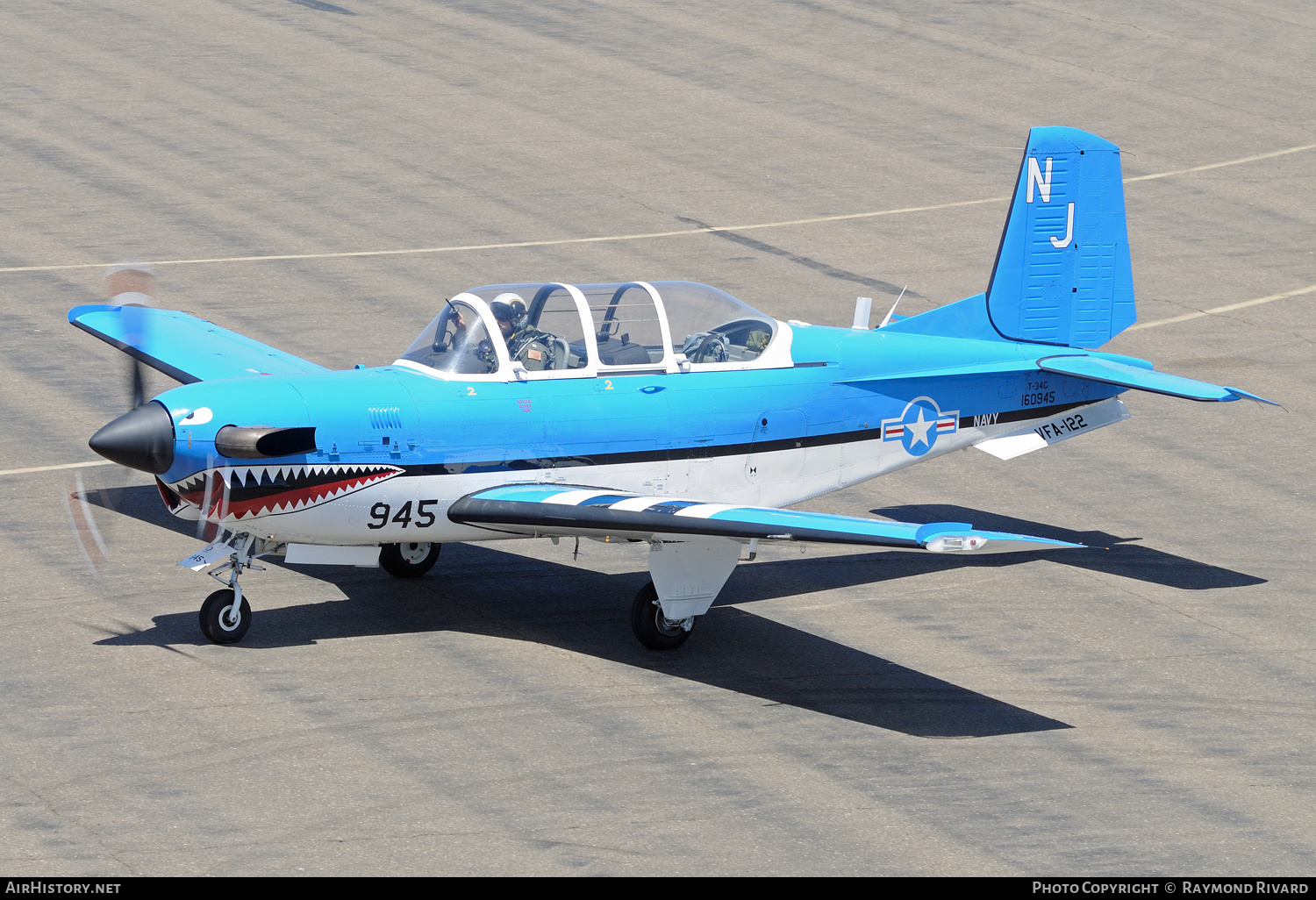 Aircraft Photo of 160945 | Beech T-34C Turbo Mentor (45) | USA - Navy | AirHistory.net #494430