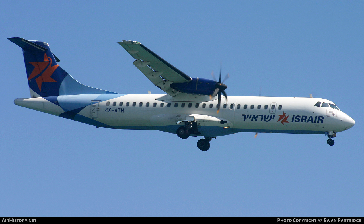 Aircraft Photo of 4X-ATH | ATR ATR-72-500 (ATR-72-212A) | Israir | AirHistory.net #494435