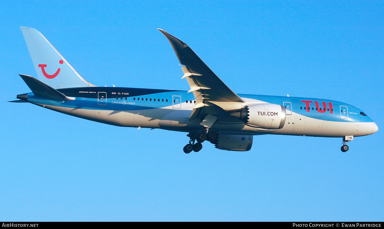 Aircraft Photo of G-TUID | Boeing 787-8 Dreamliner | Thomson Airways | AirHistory.net #494440