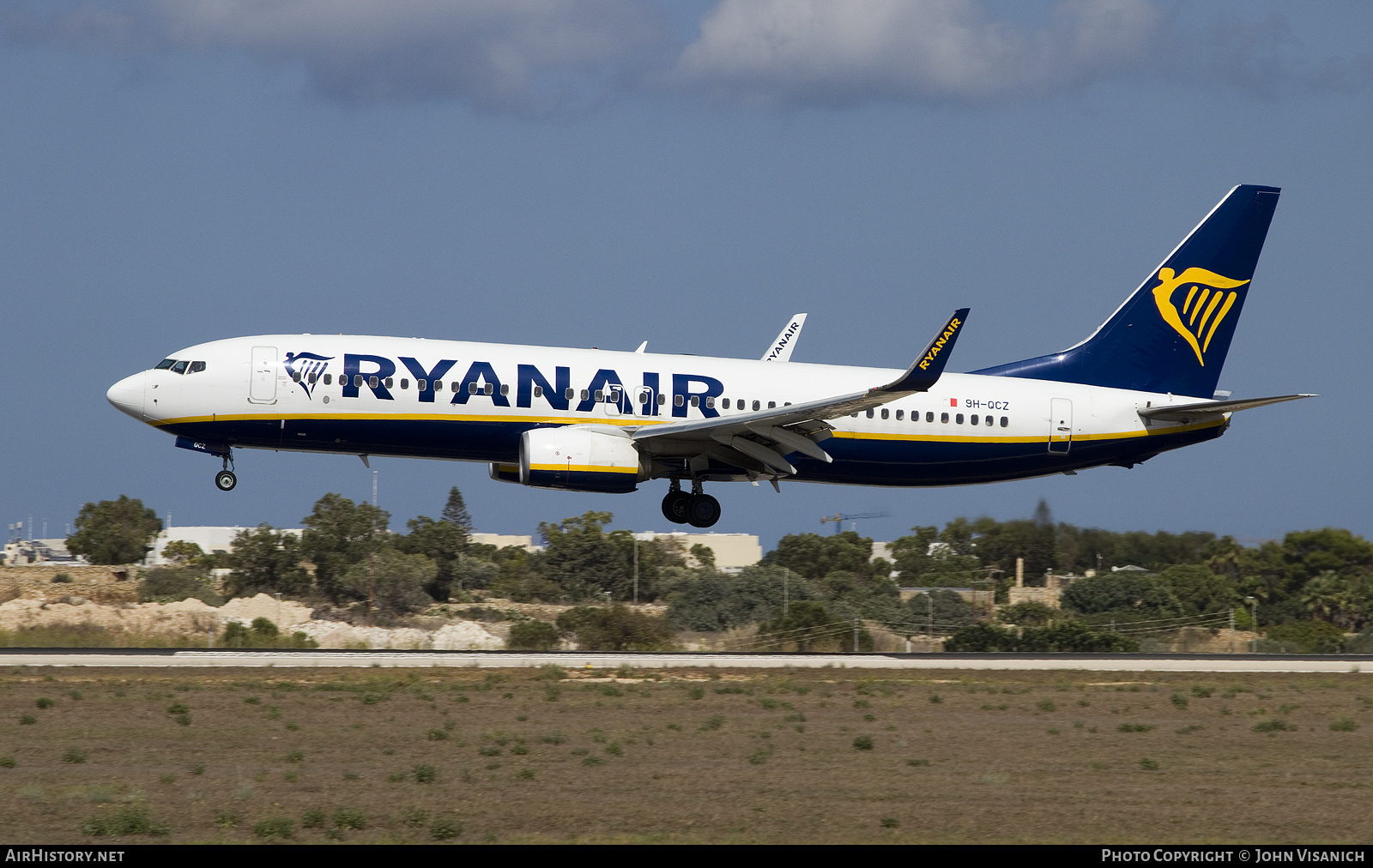 Aircraft Photo of 9H-QCZ | Boeing 737-8AS | Ryanair | AirHistory.net #494476