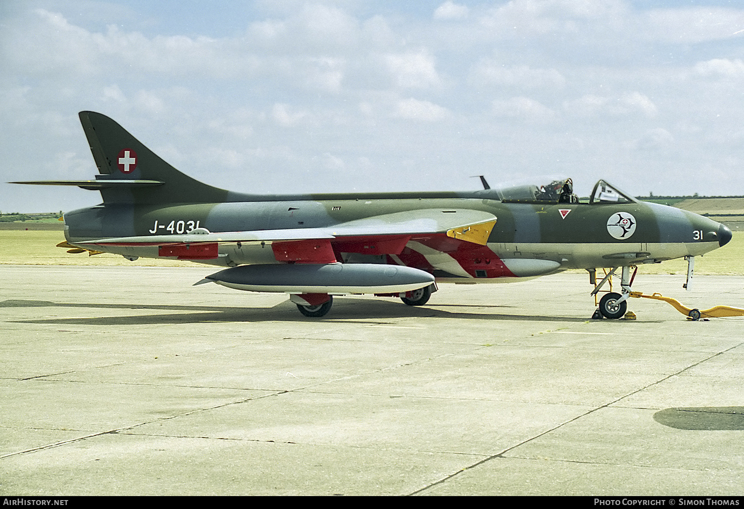 Aircraft Photo of G-BWFR / J-4031 | Hawker Hunter F58 | Switzerland - Air Force | AirHistory.net #494552