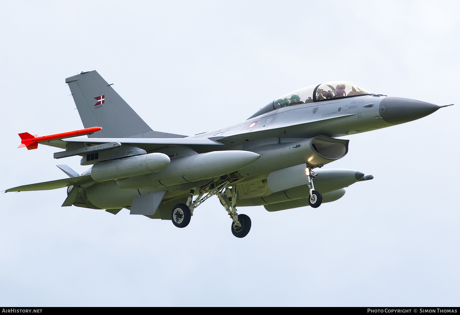 Aircraft Photo of ET-022 | General Dynamics F-16BM Fighting Falcon | Denmark - Air Force | AirHistory.net #494576