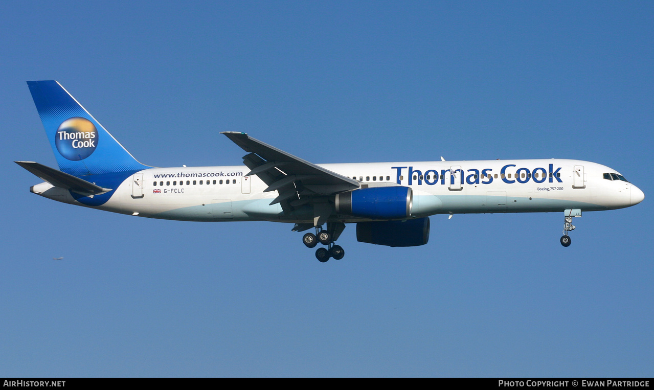 Aircraft Photo of G-FCLC | Boeing 757-28A | Thomas Cook Airlines | AirHistory.net #494589