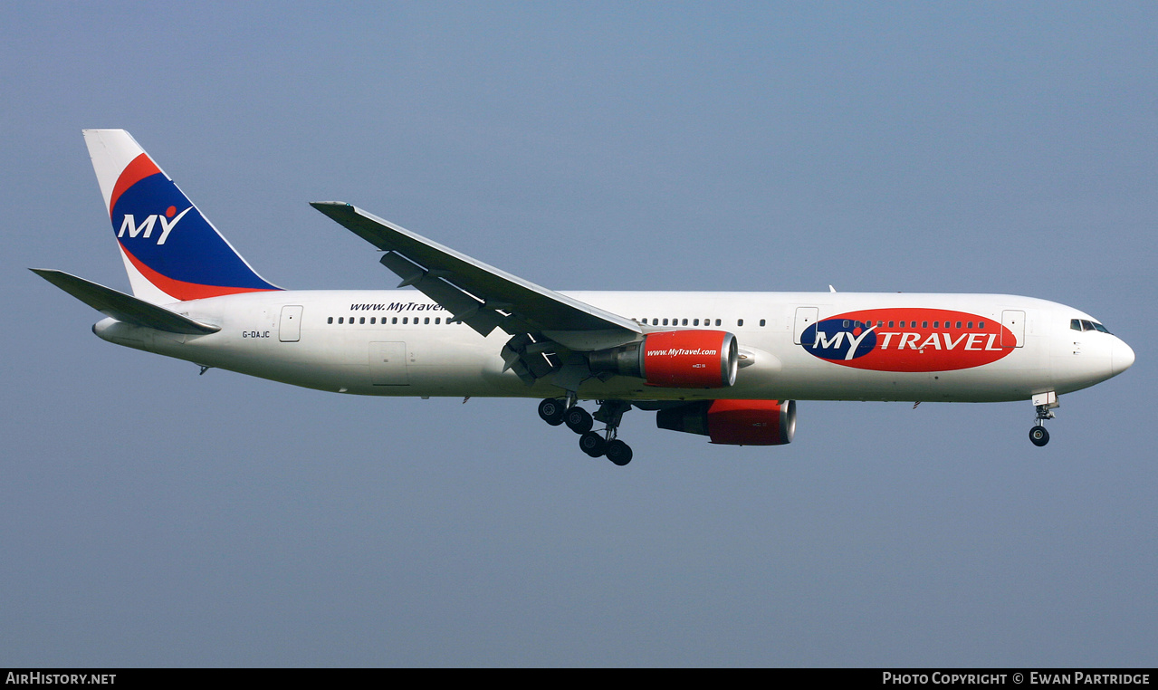 Aircraft Photo of G-DAJC | Boeing 767-31K/ER | MyTravel Airways | AirHistory.net #494596