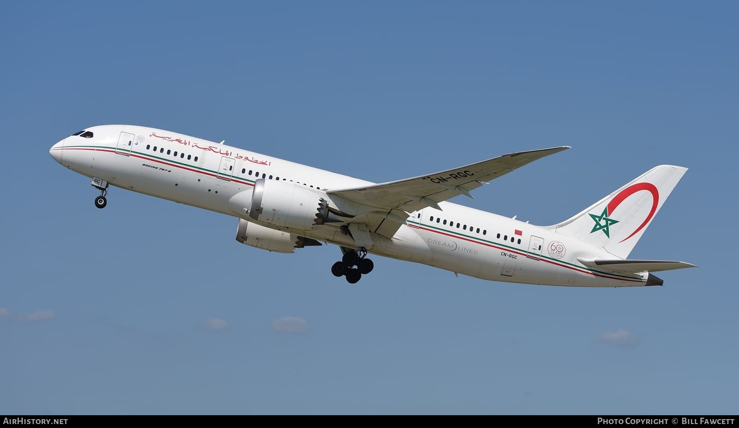 Aircraft Photo of CN-RGC | Boeing 787-8 Dreamliner | Royal Air Maroc - RAM | AirHistory.net #494601