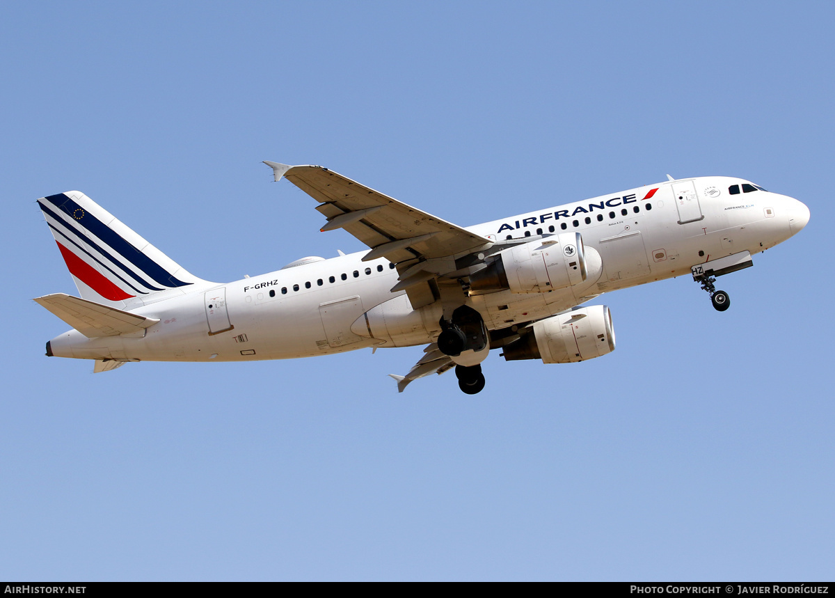 Aircraft Photo of F-GRHZ | Airbus A319-111 | Air France | AirHistory.net #494626