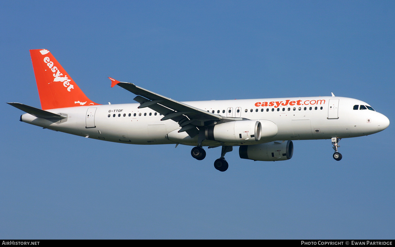 Aircraft Photo of G-TTOF | Airbus A320-232 | EasyJet | AirHistory.net #494691