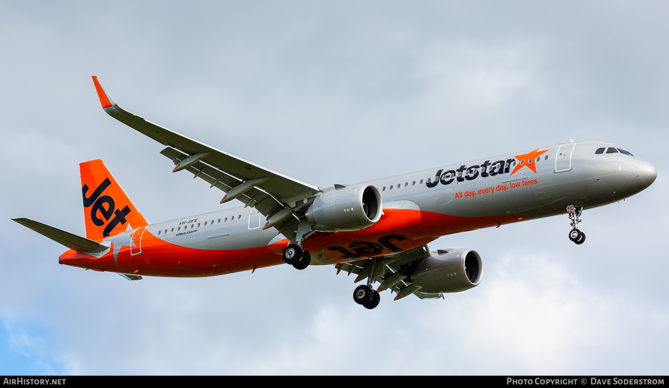Aircraft Photo of VH-OFE | Airbus A321-251NX | Jetstar Airways | AirHistory.net #494717