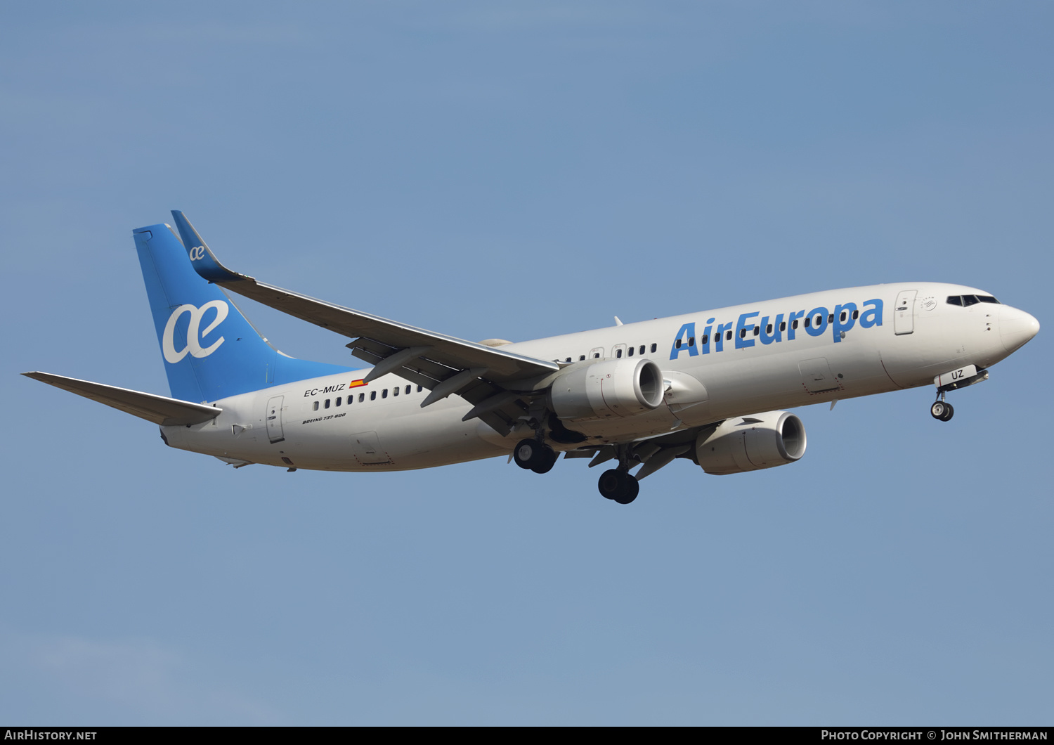 Aircraft Photo of EC-MUZ | Boeing 737-800 | Air Europa | AirHistory.net #494761