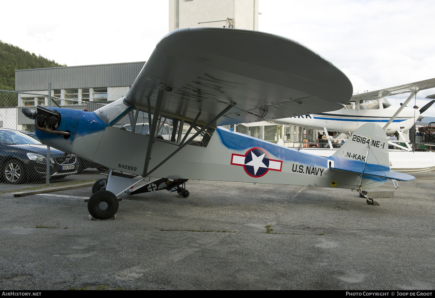 Aircraft Photo of LN-KAK / N42869 / 24164 | Piper J-3C-65 Cub | USA - Navy | AirHistory.net #494762