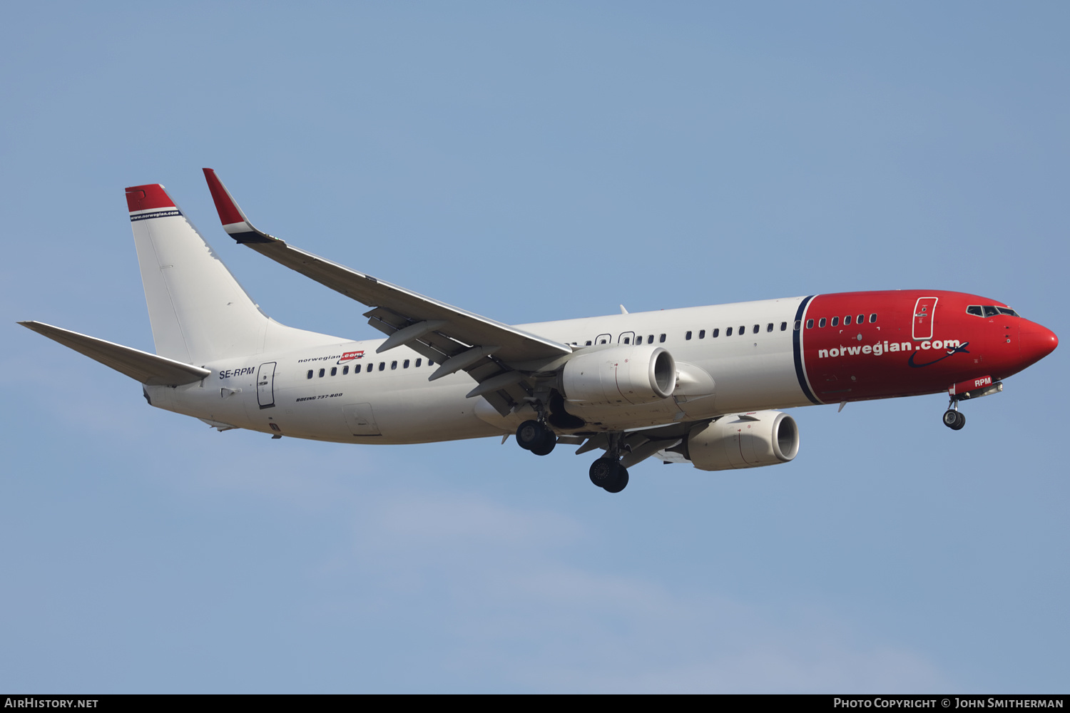 Aircraft Photo of SE-RPM | Boeing 737-8JP | Norwegian | AirHistory.net #494773