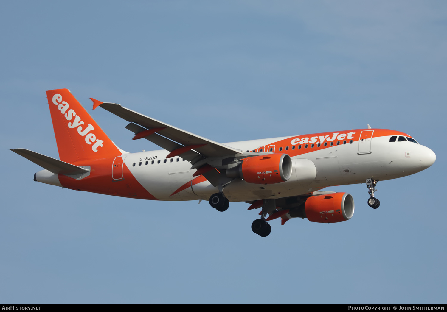 Aircraft Photo of G-EZDD | Airbus A319-111 | EasyJet | AirHistory.net #494781