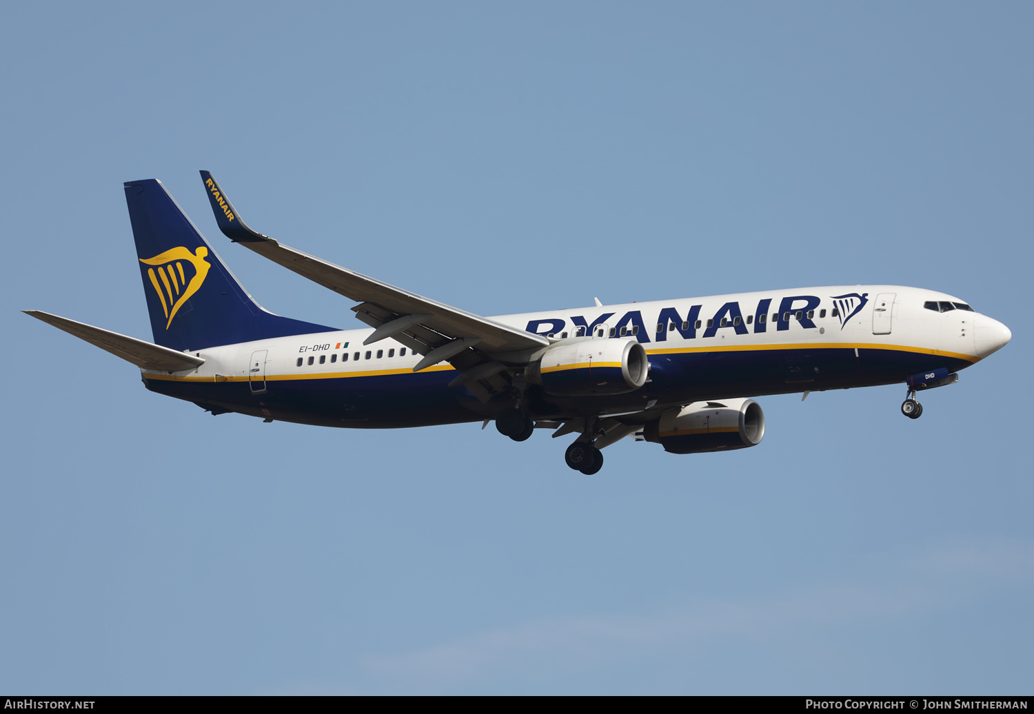 Aircraft Photo of EI-DHD | Boeing 737-8AS | Ryanair | AirHistory.net #494784