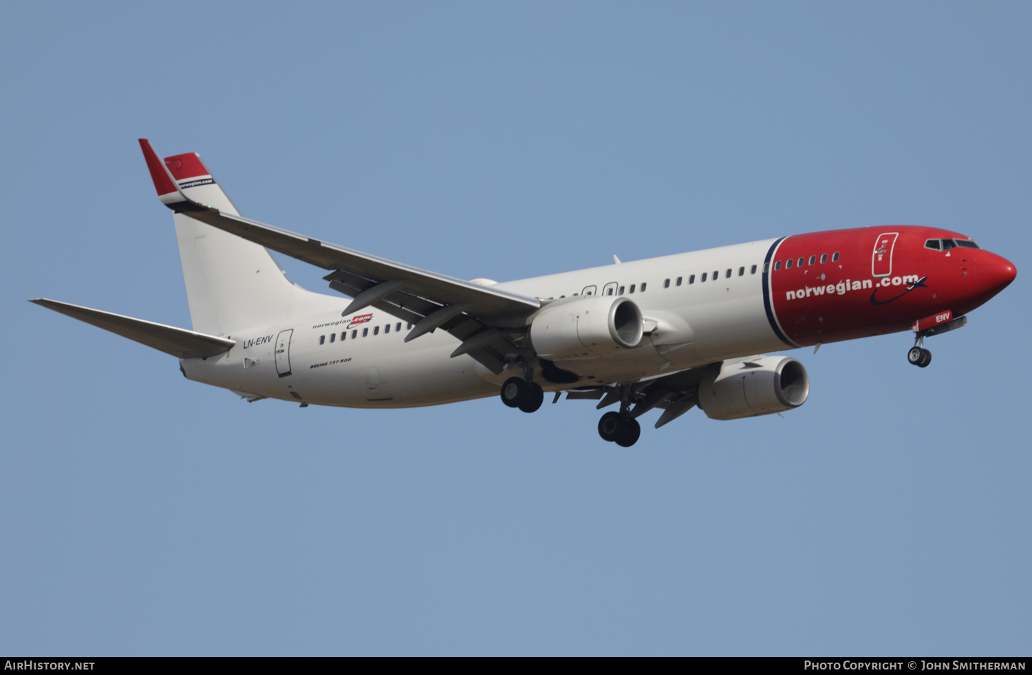 Aircraft Photo of LN-ENV | Boeing 737-8JP | Norwegian | AirHistory.net #494787