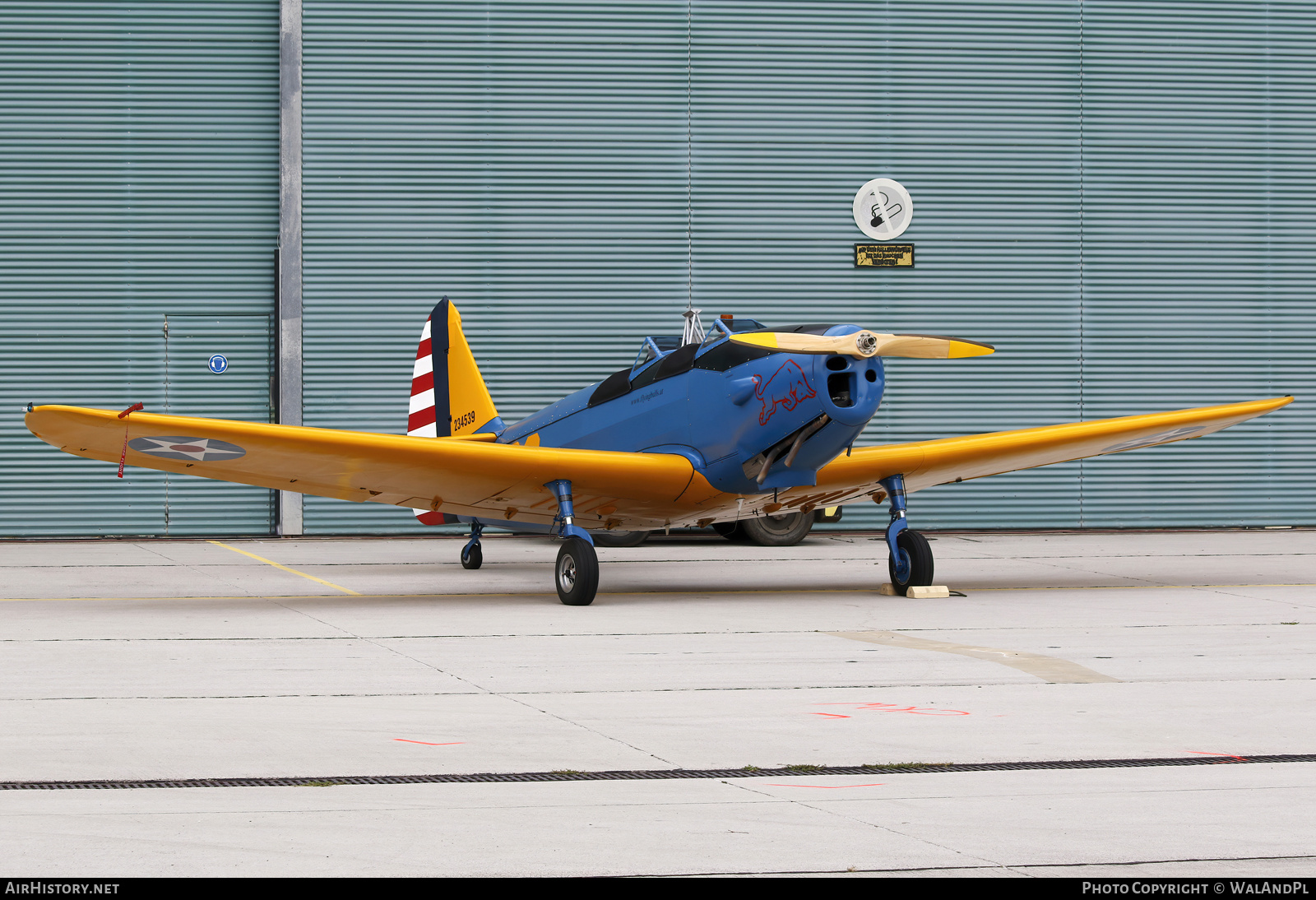 Aircraft Photo of N50429 / 234539 | Fairchild PT-19B Cornell (M-62A) | Red Bull | USA - Air Force | AirHistory.net #494930