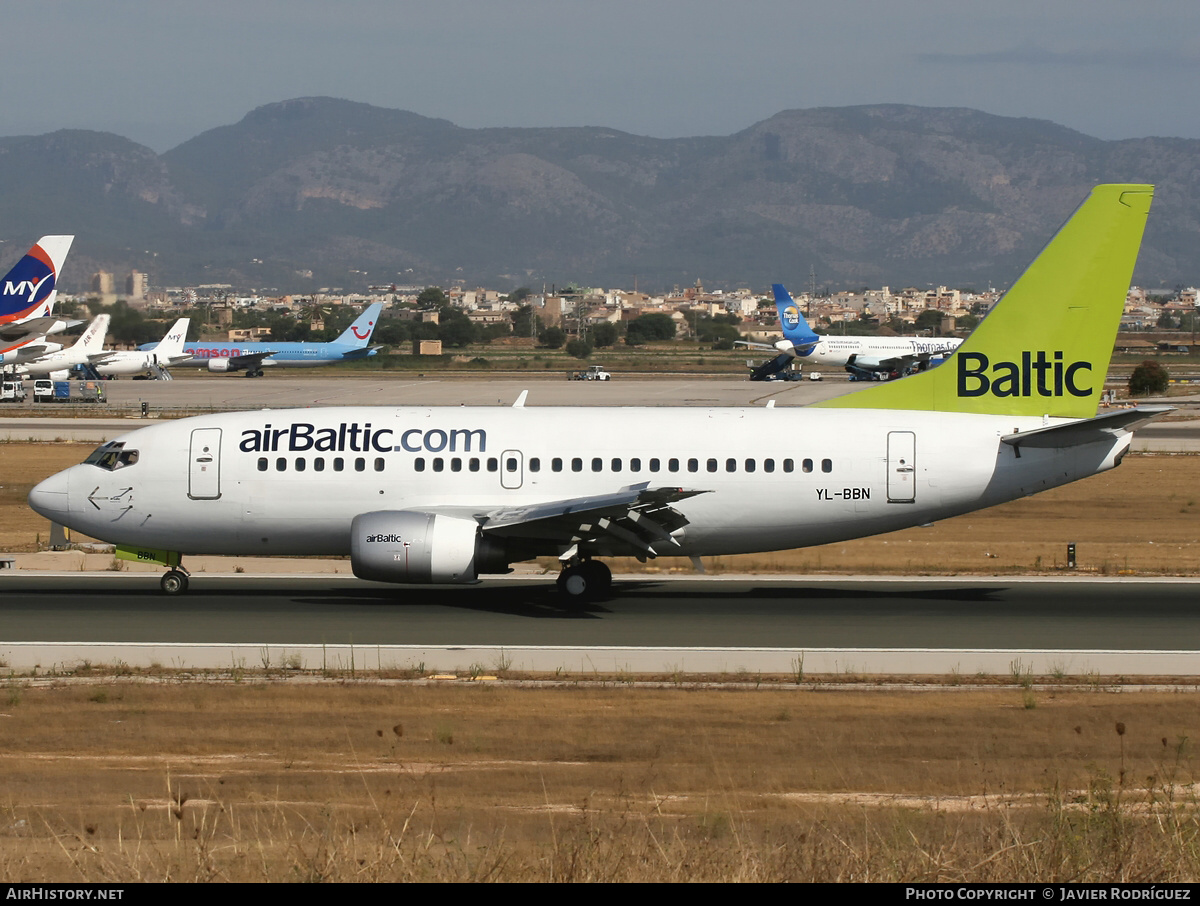 Aircraft Photo of YL-BBN | Boeing 737-522 | AirBaltic | AirHistory.net #495122