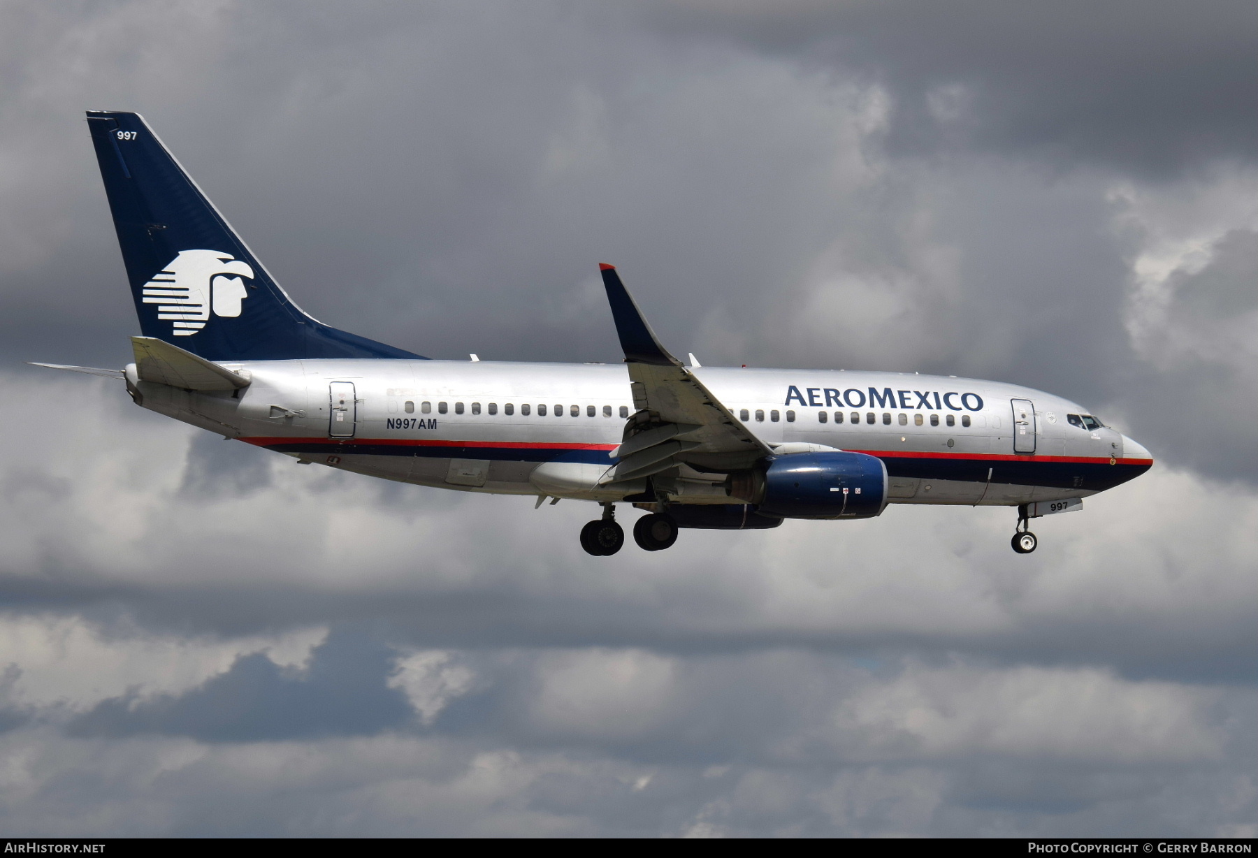 Aircraft Photo of N997AM | Boeing 737-76Q | AeroMéxico | AirHistory.net #495191