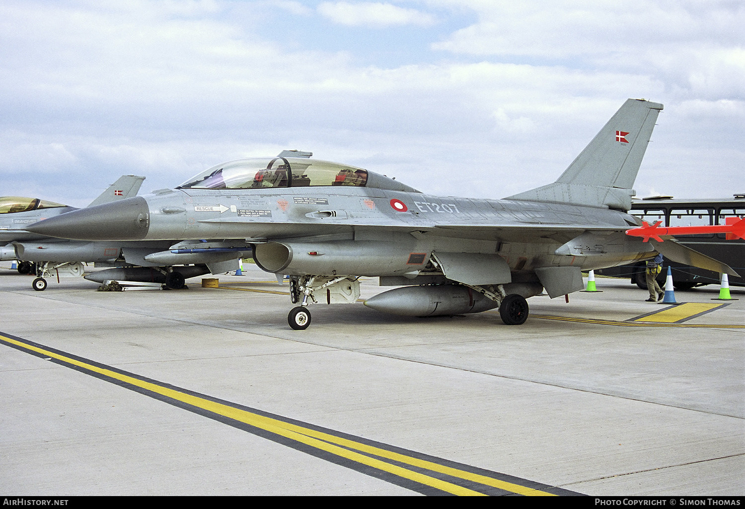 Aircraft Photo of ET-207 | General Dynamics F-16BM Fighting Falcon | Denmark - Air Force | AirHistory.net #495198