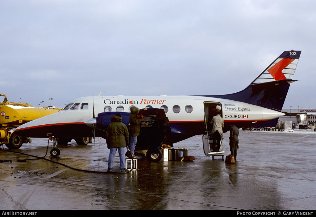 Aircraft Photo of G-GJPO | British Aerospace BAe-3100 Jetstream 31 | Canadian Partner | AirHistory.net #495258