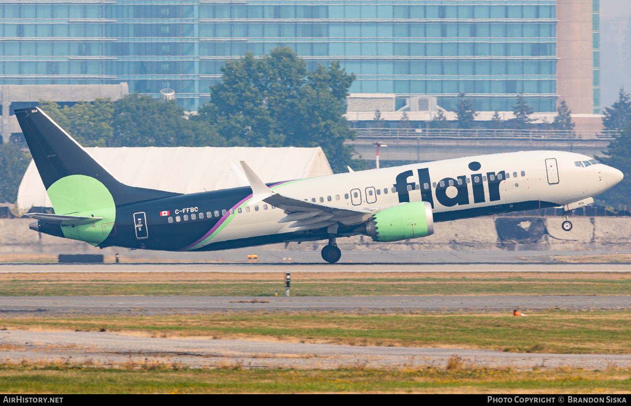 Aircraft Photo of C-FFBC | Boeing 737-8 Max 8 | Flair Airlines | AirHistory.net #495266