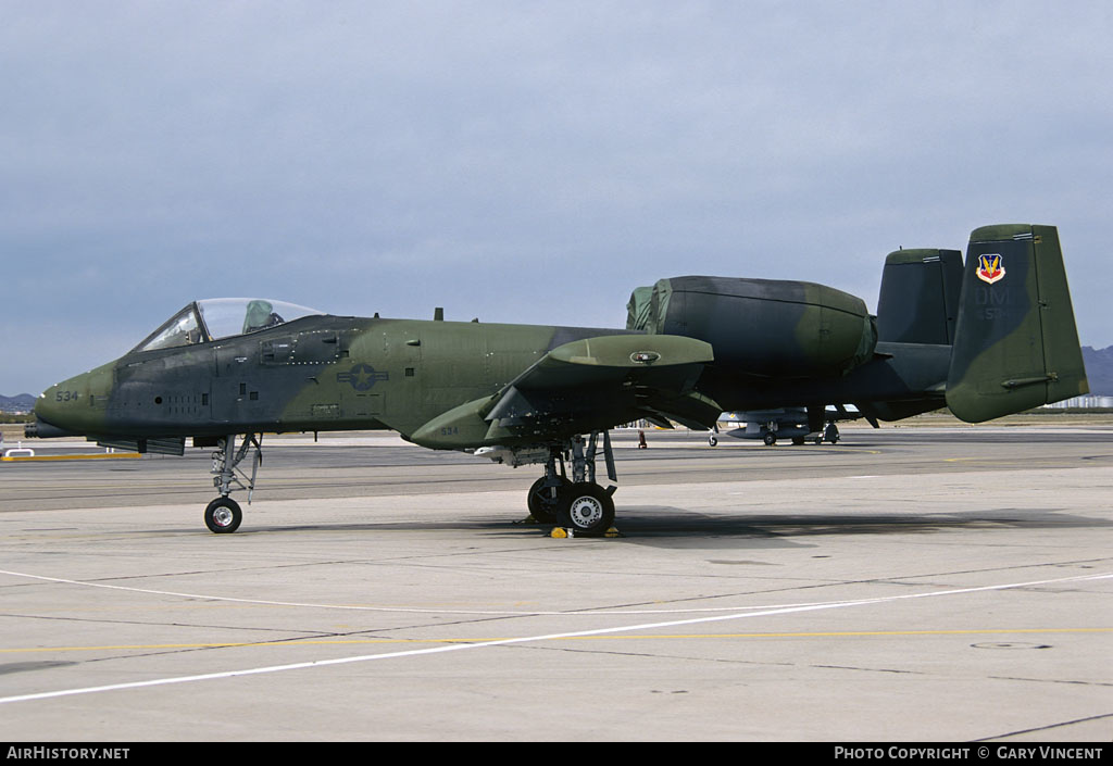 Aircraft Photo of 76-0534 / 76534 | Fairchild A-10A Thunderbolt II | USA - Air Force | AirHistory.net #495292