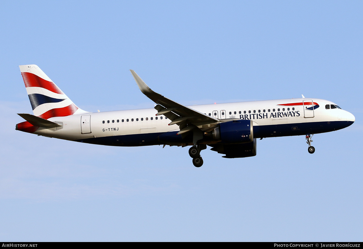 Aircraft Photo of G-TTNJ | Airbus A320-251N | British Airways | AirHistory.net #495305