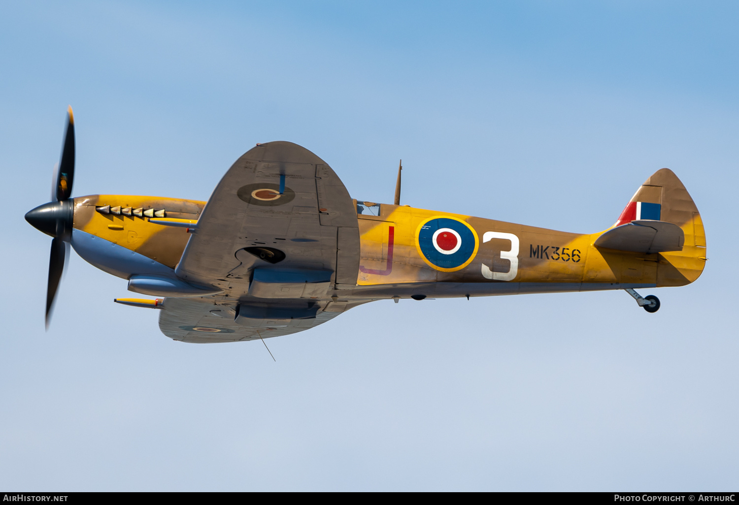 Aircraft Photo of MK356 | Supermarine 361 Spitfire F9E | UK - Air Force | AirHistory.net #495378