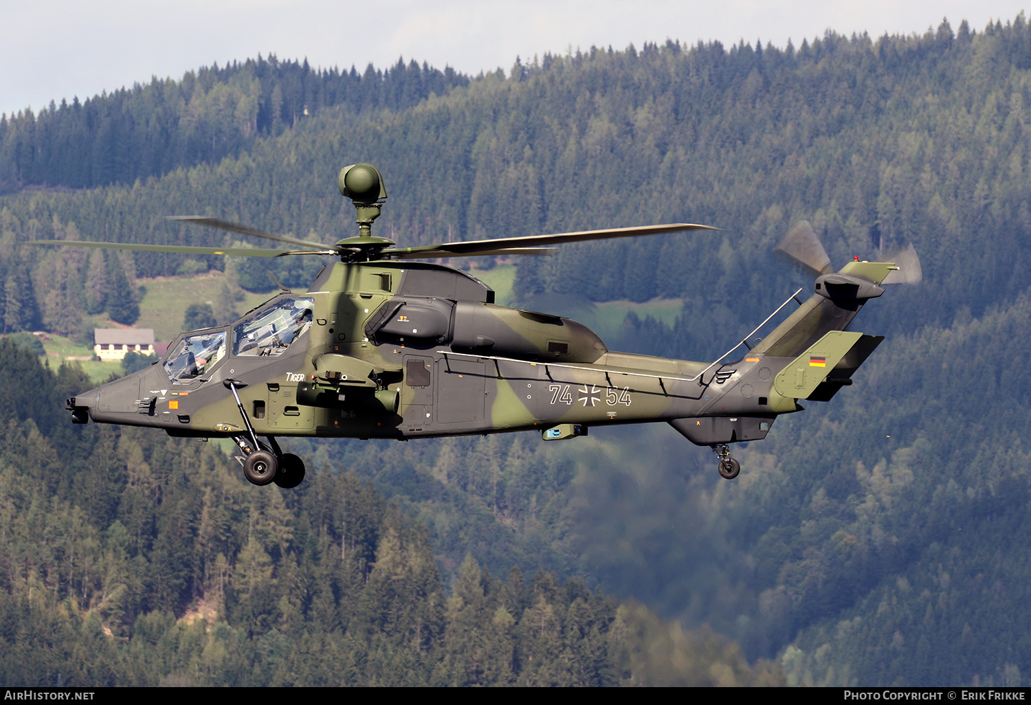 Aircraft Photo of 7454 Eurocopter EC665 Tiger UHT Germany Army