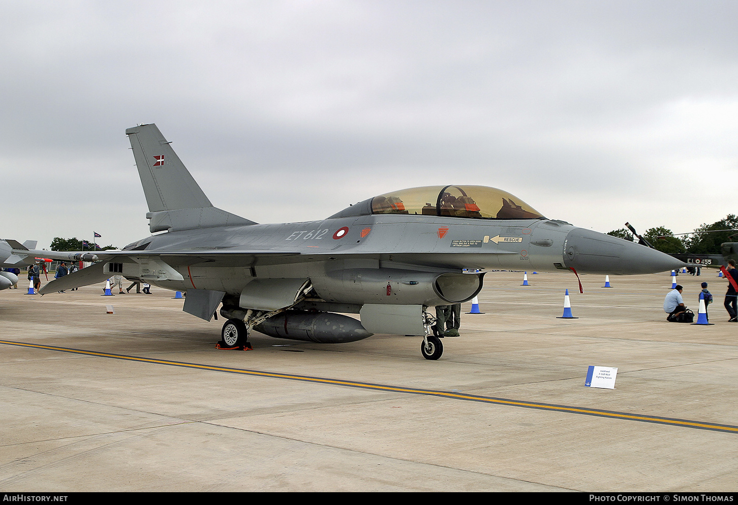 Aircraft Photo of ET-612 | General Dynamics F-16BM Fighting Falcon | Denmark - Air Force | AirHistory.net #495479