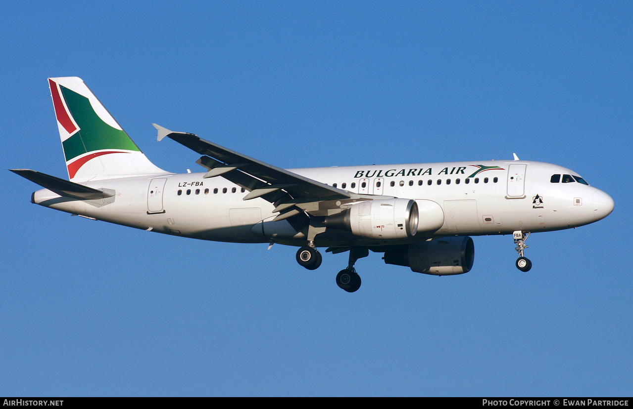 Aircraft Photo of LZ-FBA | Airbus A319-112 | Bulgaria Air | AirHistory.net #495519