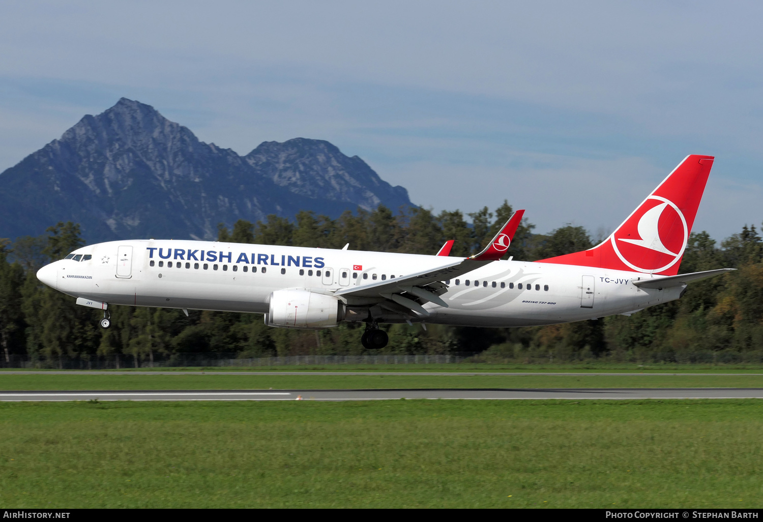 Aircraft Photo of TC-JVY | Boeing 737-8F2 | Turkish Airlines | AirHistory.net #495522