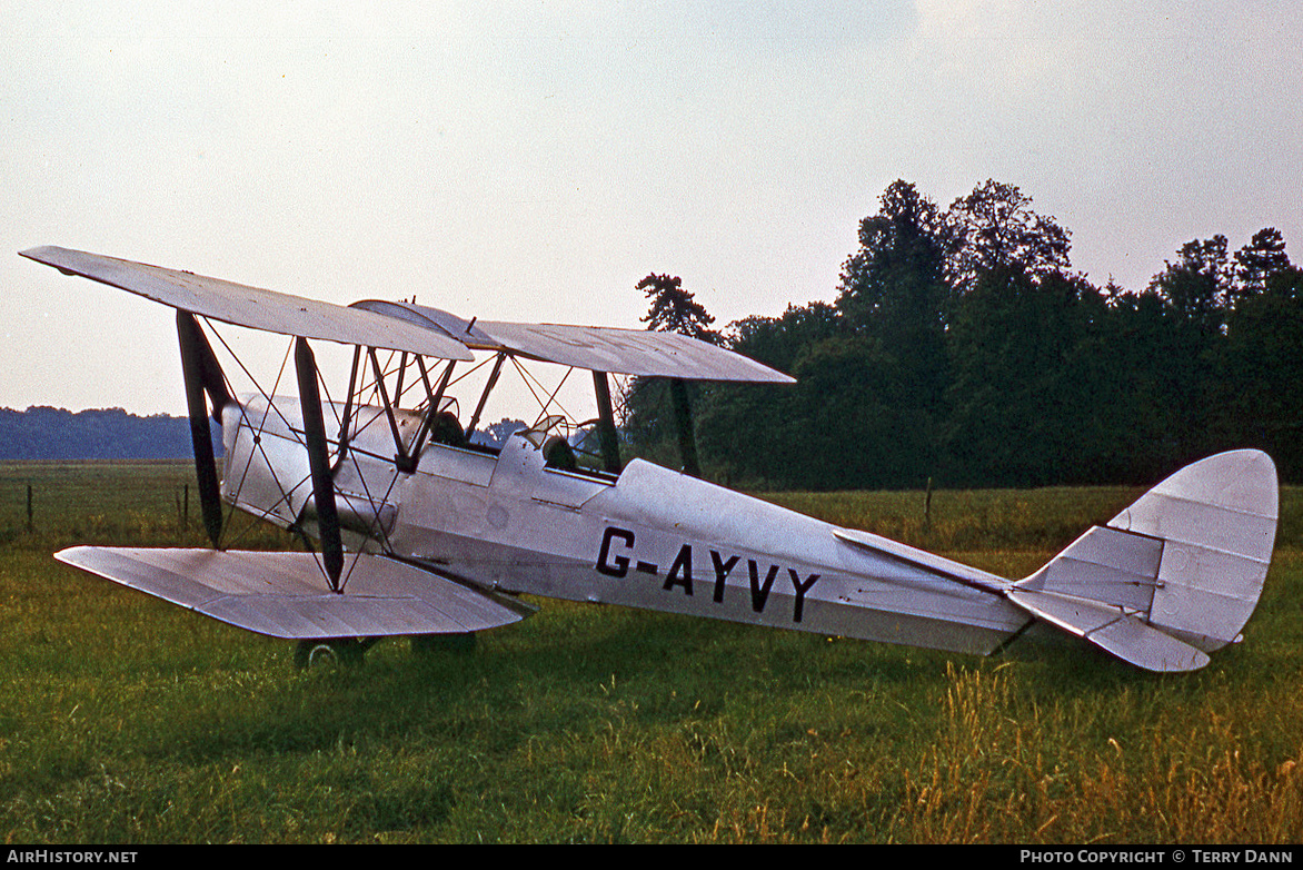 Aircraft Photo of G-AYVY | De Havilland D.H. 82A Tiger Moth II | AirHistory.net #495539