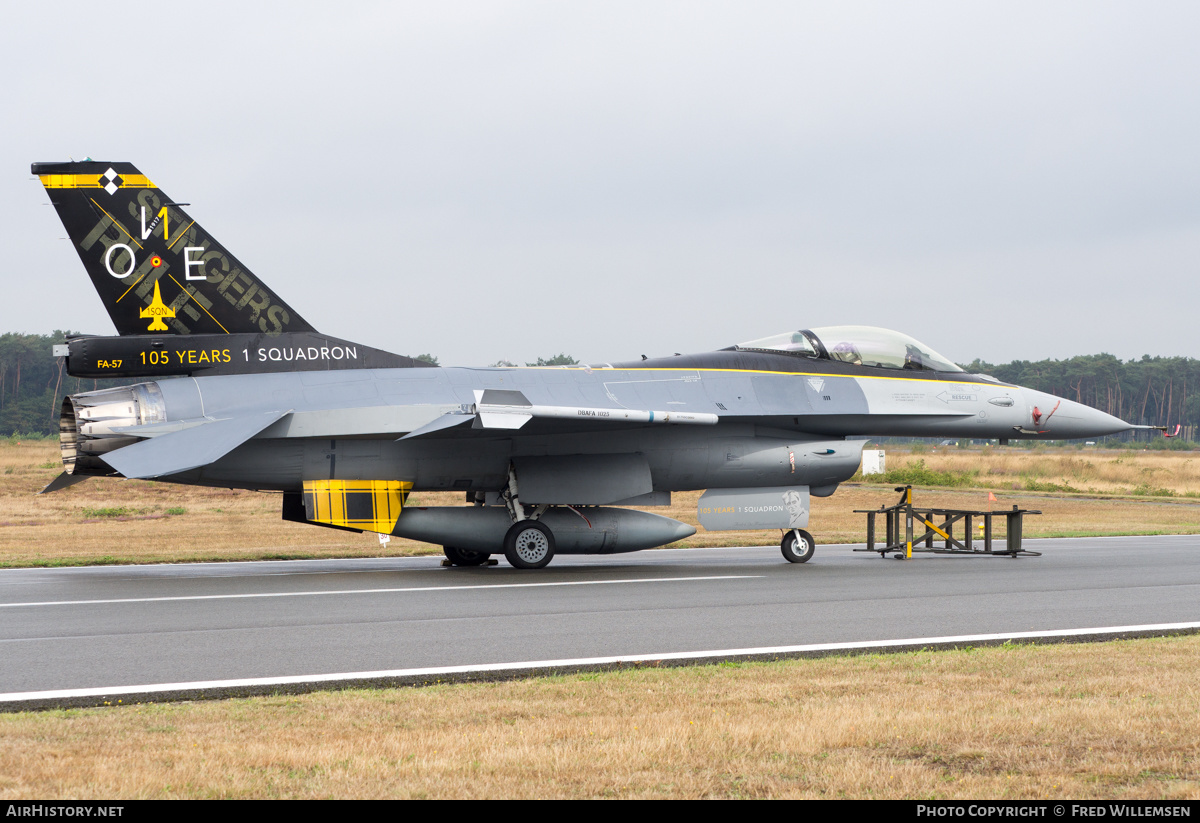 Aircraft Photo of FA-57 | General Dynamics F-16AM Fighting Falcon | Belgium - Air Force | AirHistory.net #495554