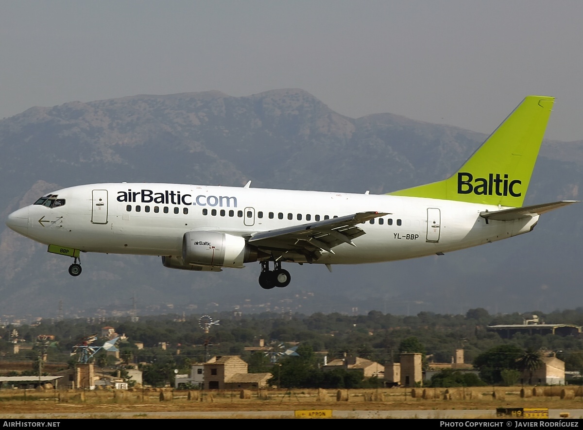 Aircraft Photo of YL-BBP | Boeing 737-522 | AirBaltic | AirHistory.net #495577